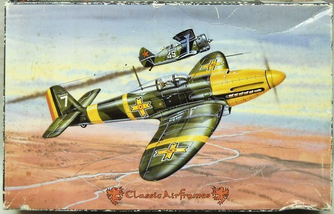 Classic Airframes 1/48 Heinkel He-112 B1 - Royal Hungarian Home Defense Force Spring 1940 / Rumanian Air Force 5th Fighter Group Pipera-Bucharest June 1941, 421-2995 plastic model kit